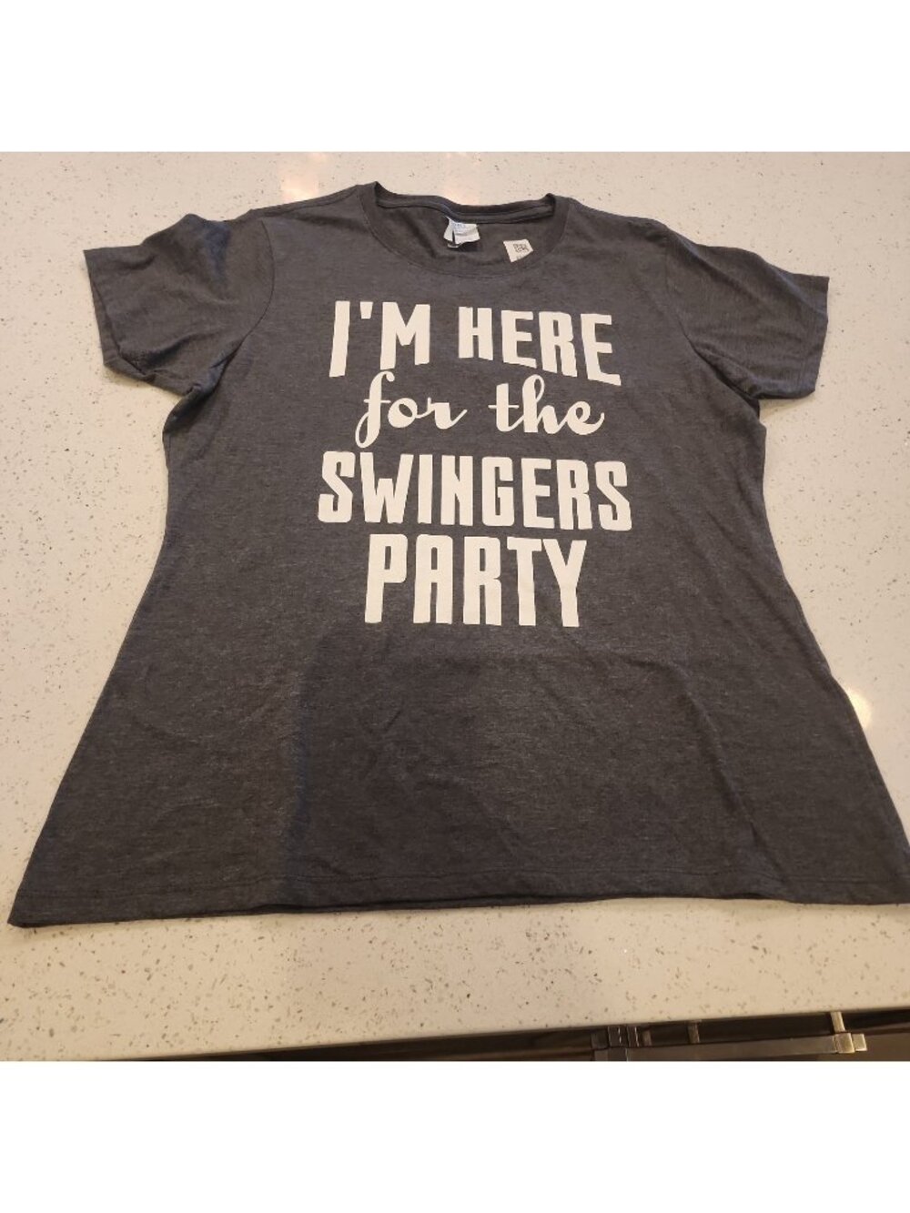 I'm Here For The Swingers Party Women's Large Gray T-shirt